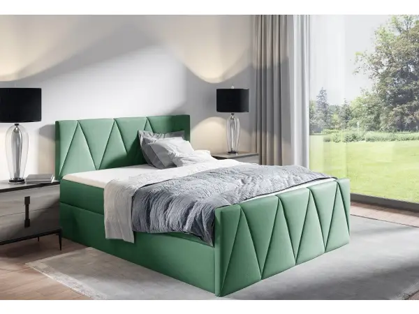 PRATO K5 nowoczesne łóżko kontynentalne 180x200 z pojemnikiem